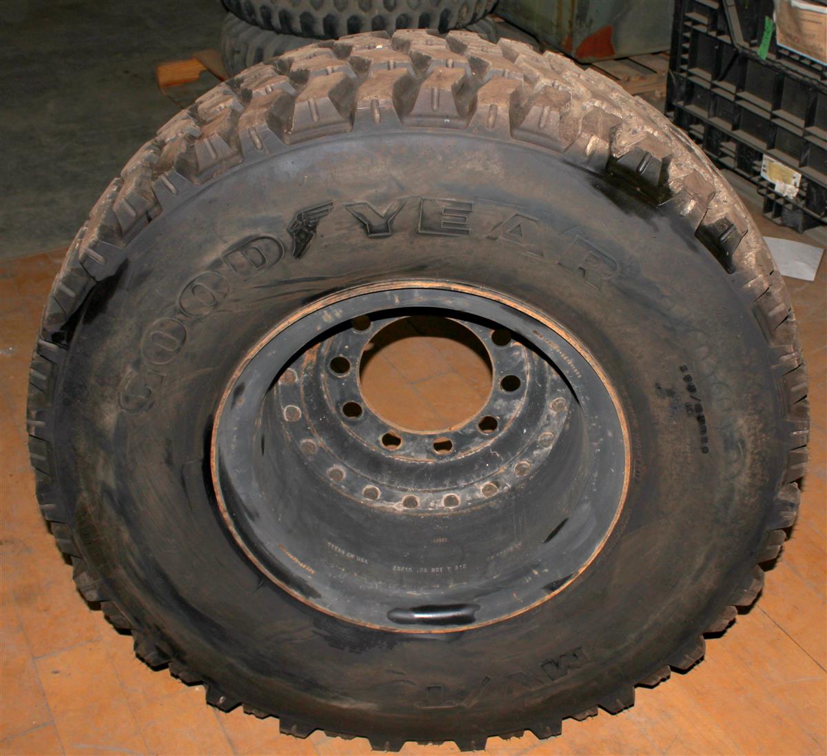 Goodyear MV/T 395/85R20 Tire With Rim 75 Tread